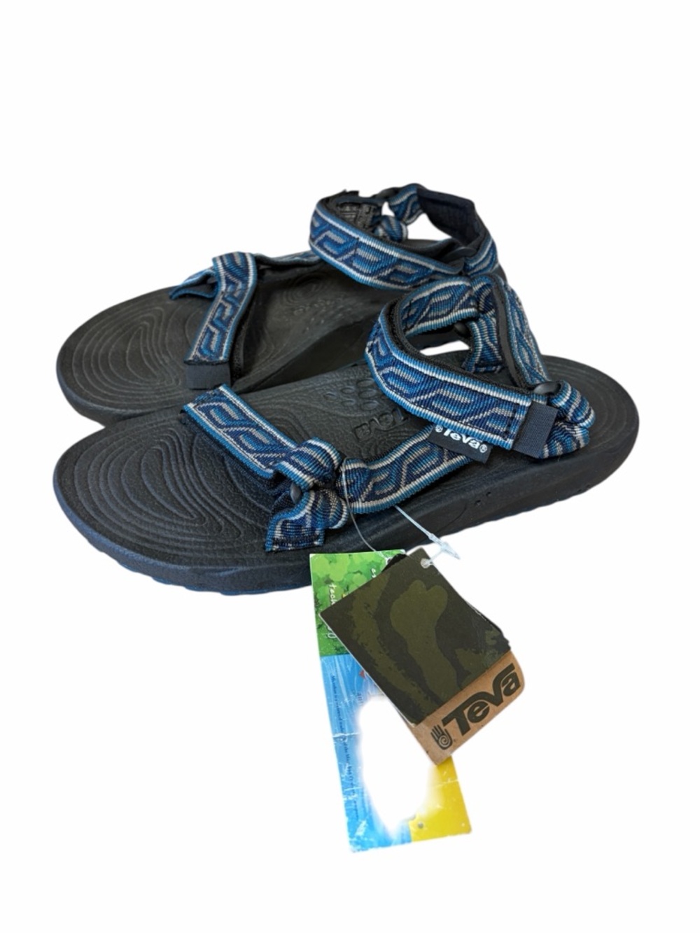 Teva Hurricane Gradient Diagonal‎ Patterned Adjustable Strap Sandals - 6